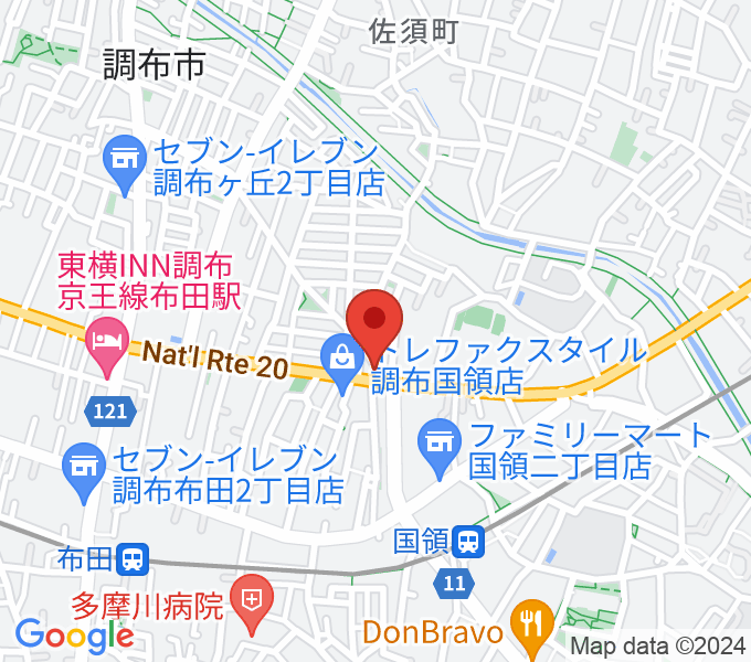 ソードミュージック多目的スタジオの地図