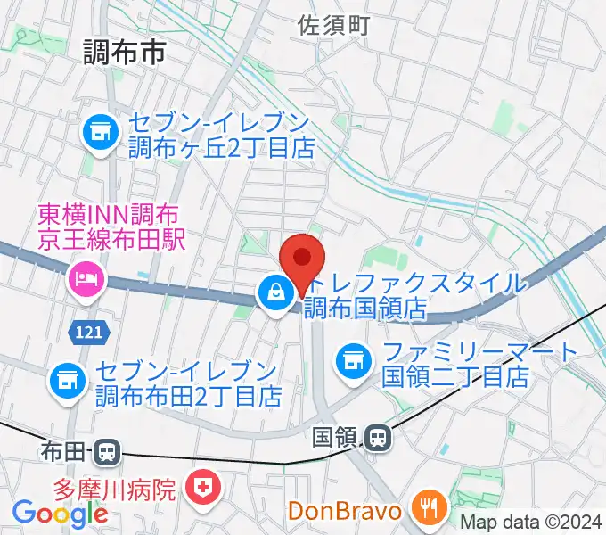 ソードミュージック多目的スタジオの地図