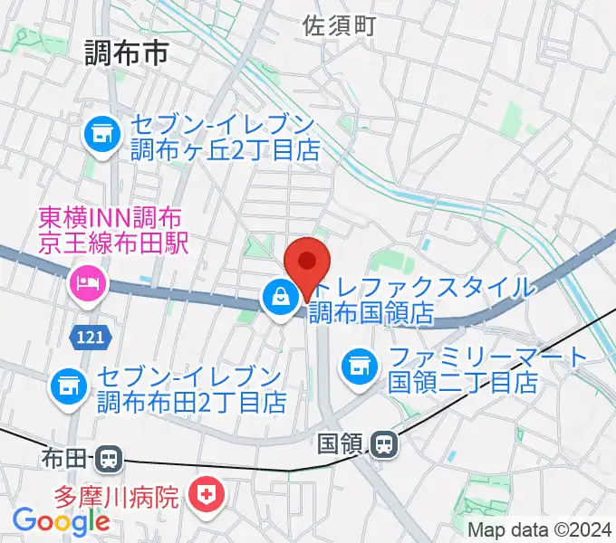 ソードミュージック多目的スタジオの地図