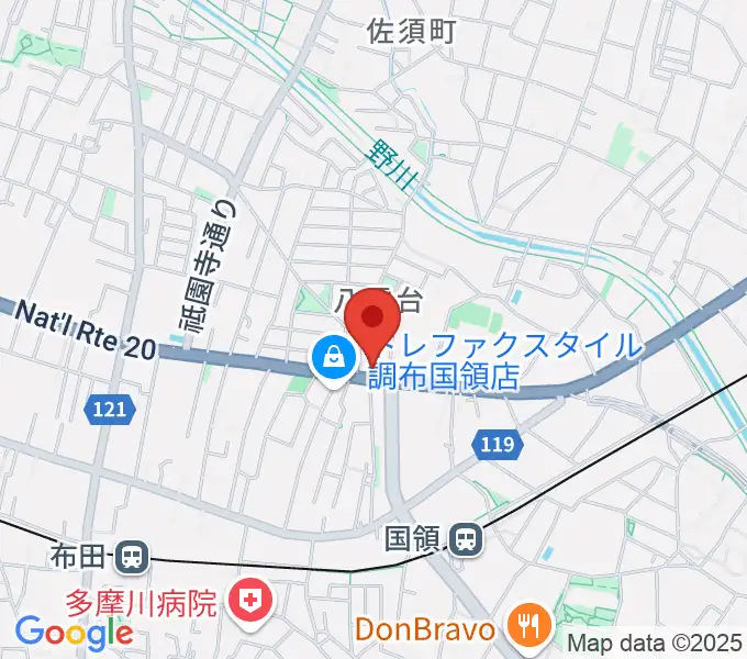 ソードミュージック多目的スタジオの地図