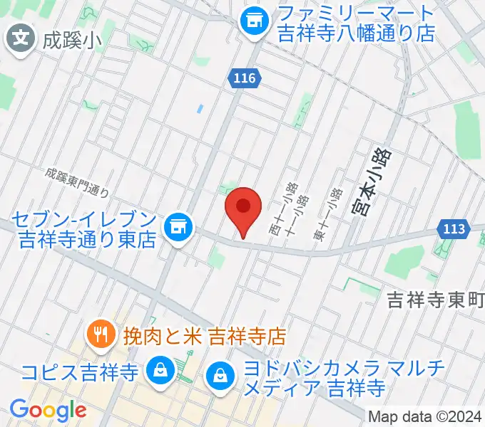 スズキ・メソード吉祥寺センターの地図