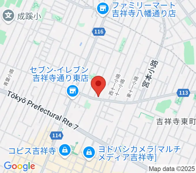 スズキ・メソード吉祥寺センターの地図