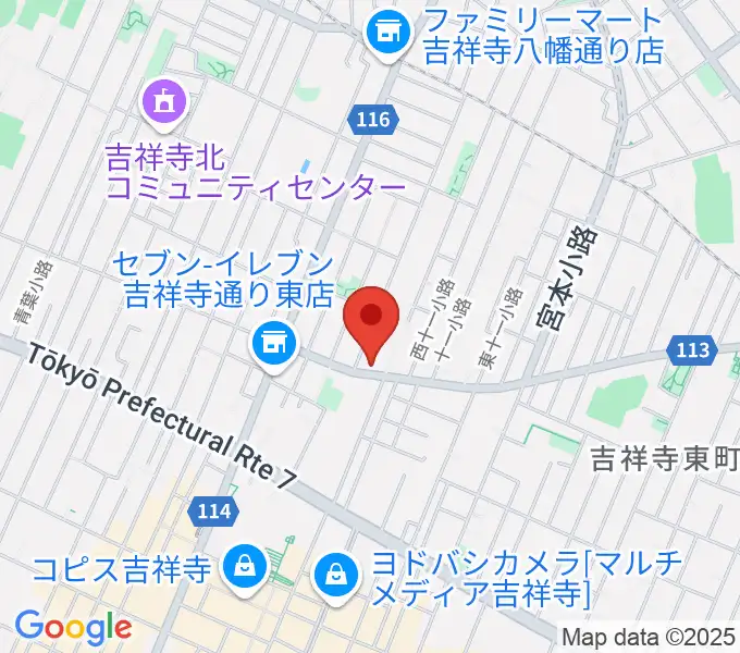 スズキ・メソード吉祥寺センターの地図