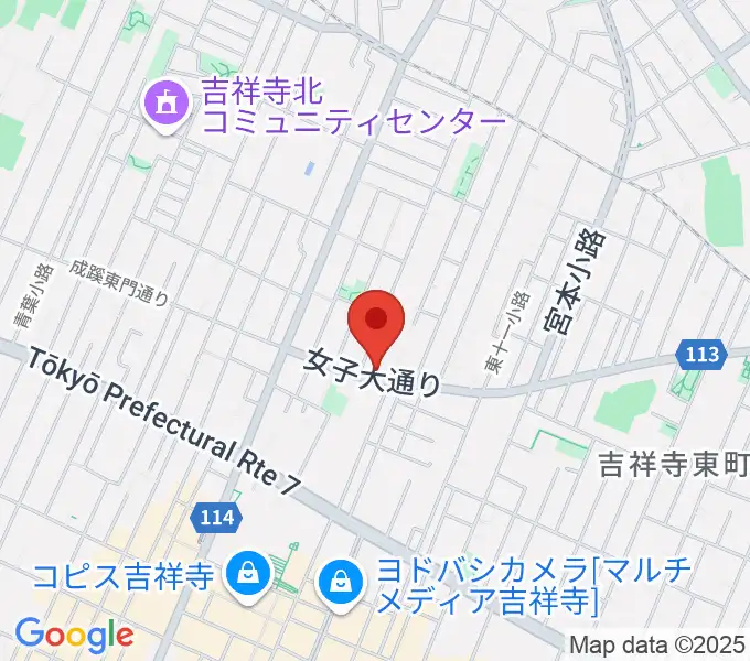 スズキ・メソード吉祥寺センターの地図