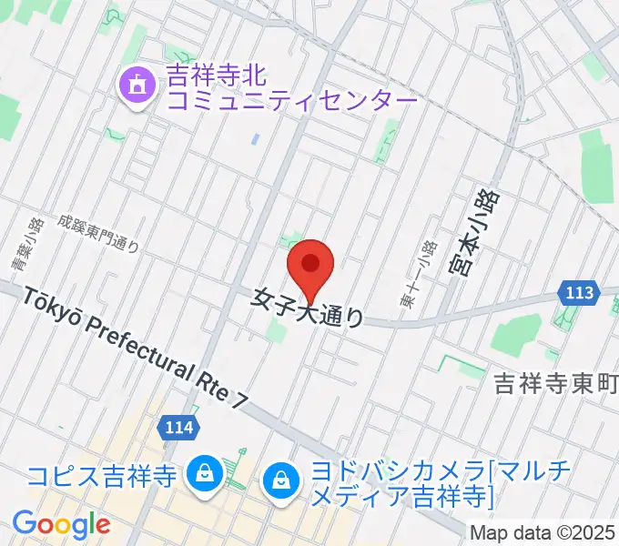 スズキ・メソード吉祥寺センターの地図