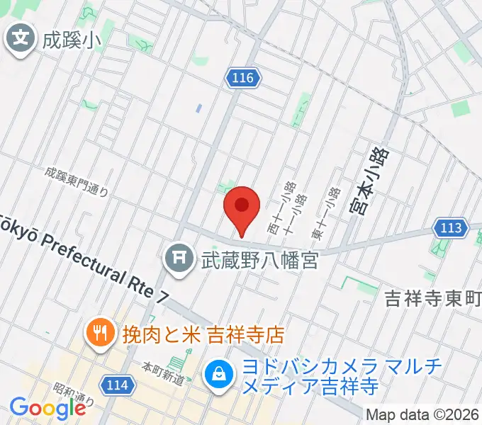 スズキ・メソード吉祥寺センターの地図