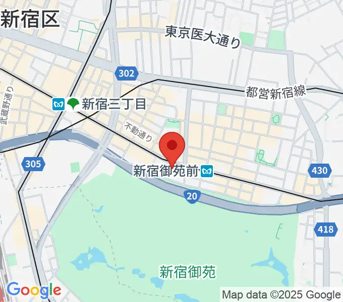 アーツミュージックスクールの地図