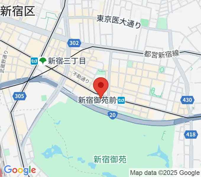 アーツミュージックスクールの地図