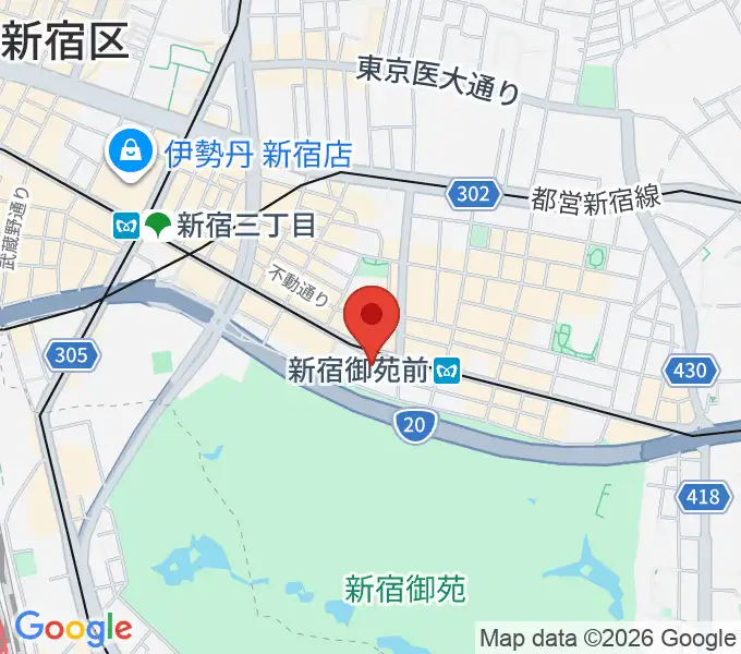 アーツミュージックスクールの地図