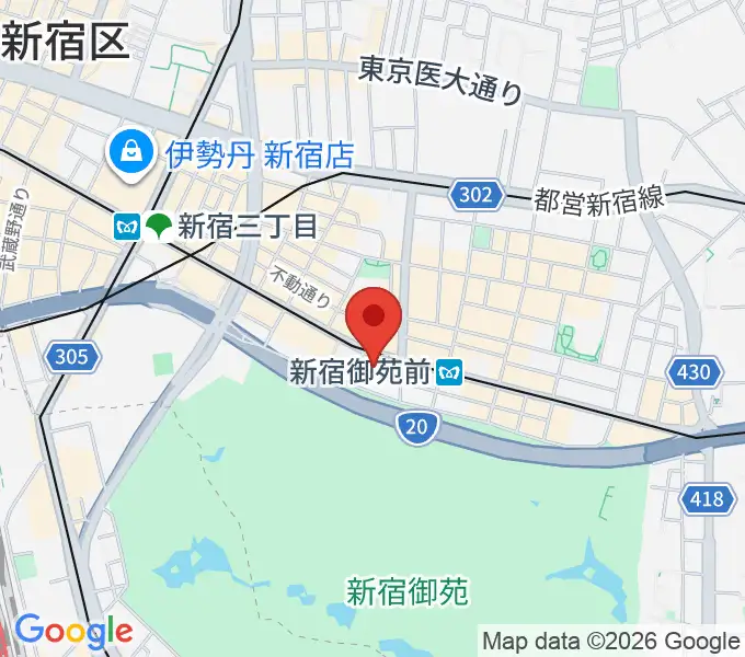 アーツミュージックスクールの地図