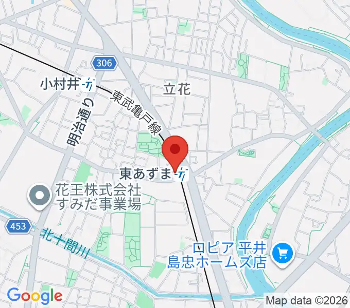日本二胡学院の地図