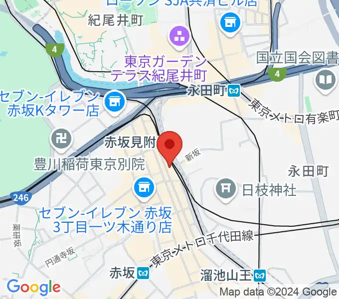 タイクーンミュージックの地図