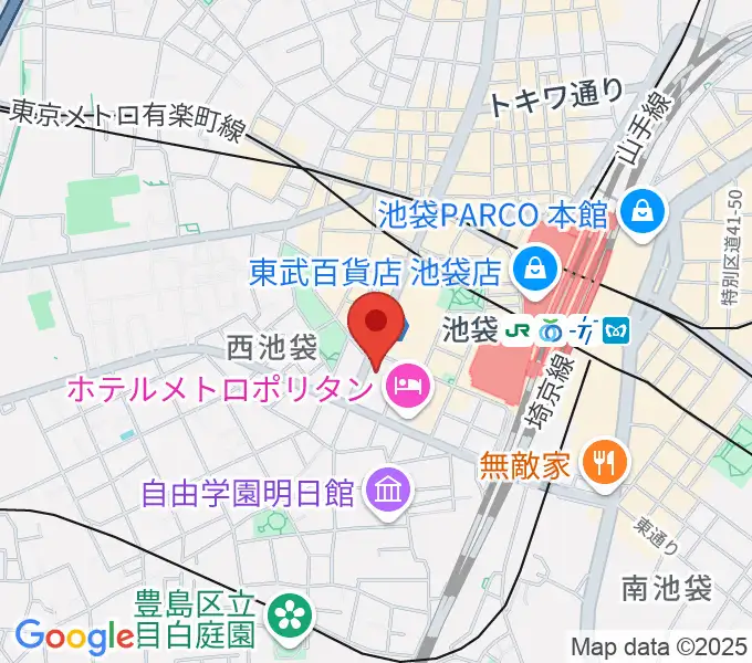 シャイニングボーカル教室 池袋本校の地図