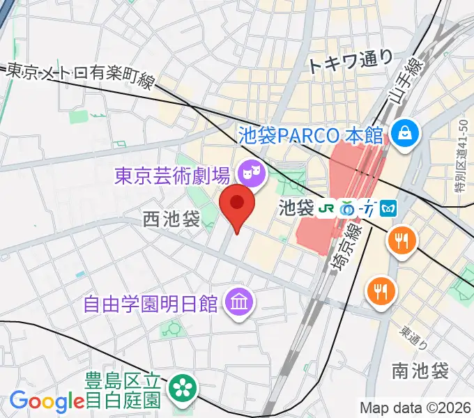 シャイニングボーカル教室 池袋本校の地図