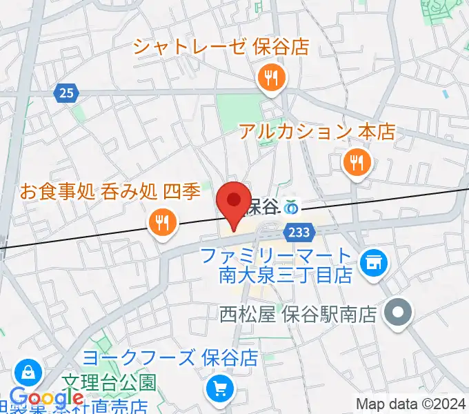 サウンドオフィス・コアの地図