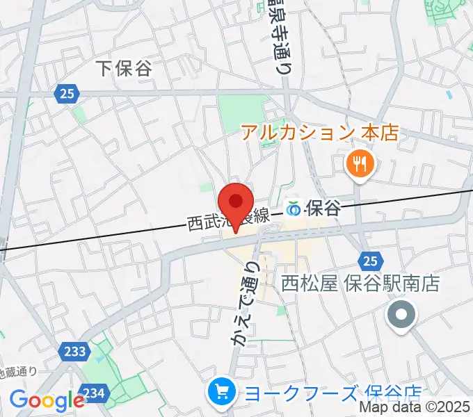 サウンドオフィス・コアの地図