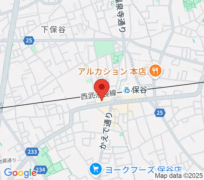 サウンドオフィス・コアの地図