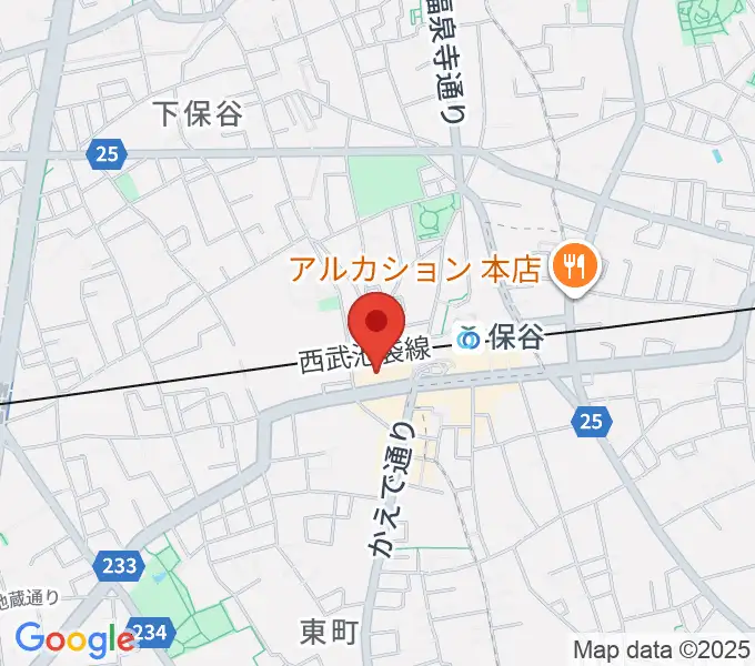 サウンドオフィス・コアの地図