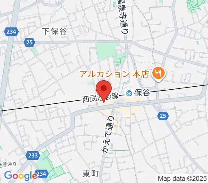 サウンドオフィス・コアの地図