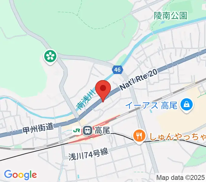 高尾みどり館 音楽教室の地図