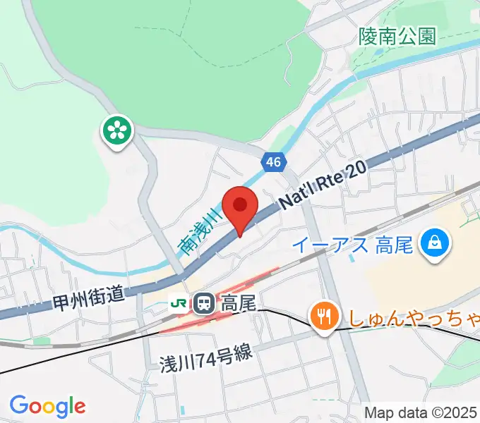 高尾みどり館 音楽教室の地図