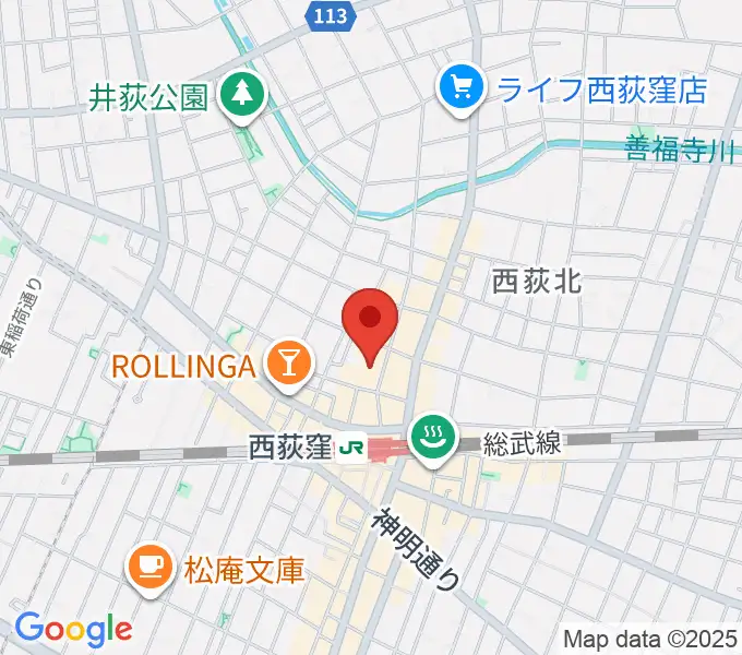 GUITARS MARKETの地図