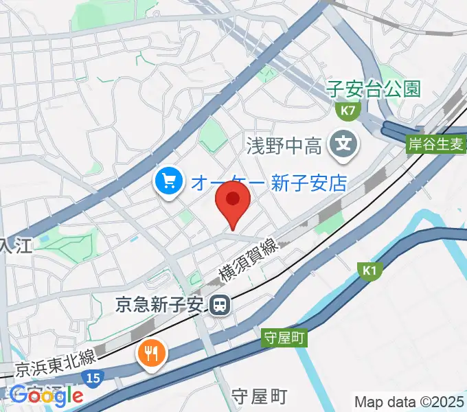 Yuki音楽教室の地図