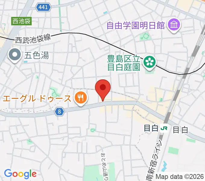 フルートパーク タニテックの地図