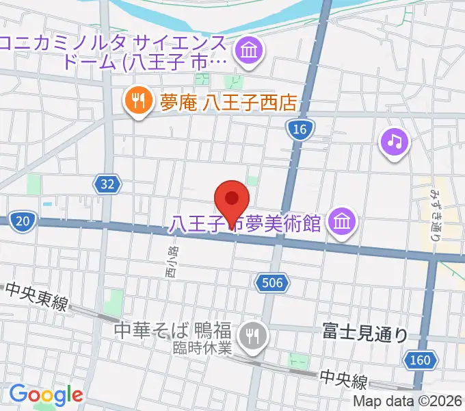 中之島流大正琴・大正琴広場の地図