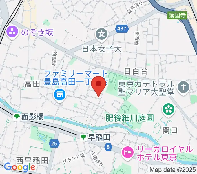 目白台 越智音楽教室の地図