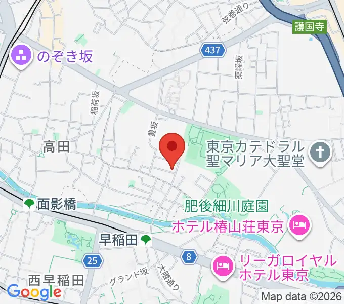 目白台 越智音楽教室の地図