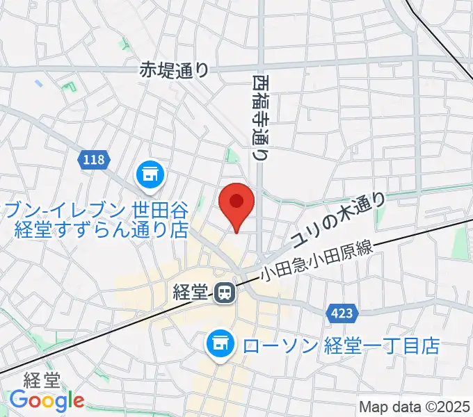 三味線亀屋邦楽器の地図