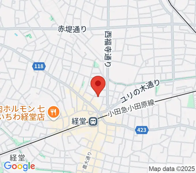 三味線亀屋邦楽器の地図