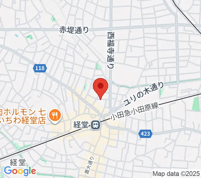 三味線亀屋邦楽器の地図