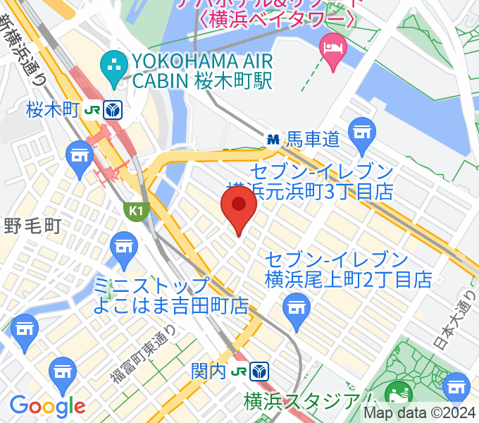 横浜エアジンの場所