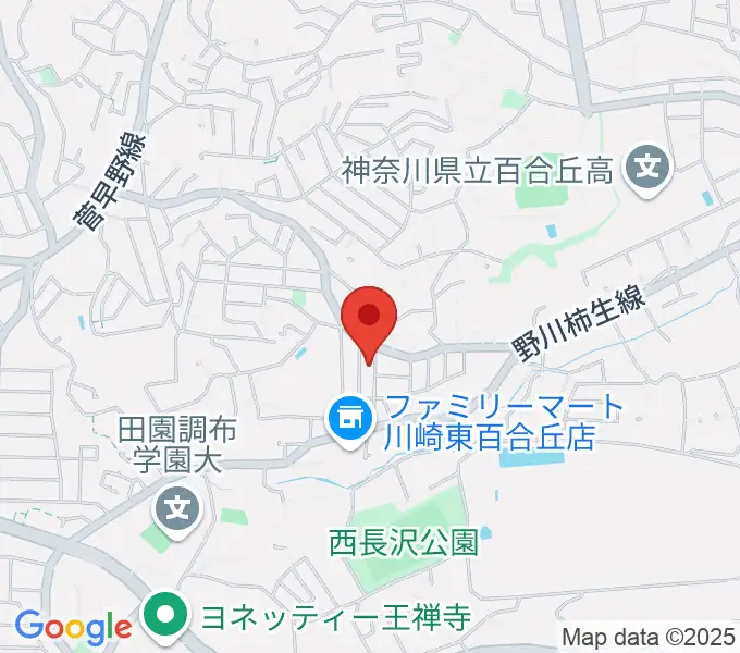 田畑ピアノ教室の地図