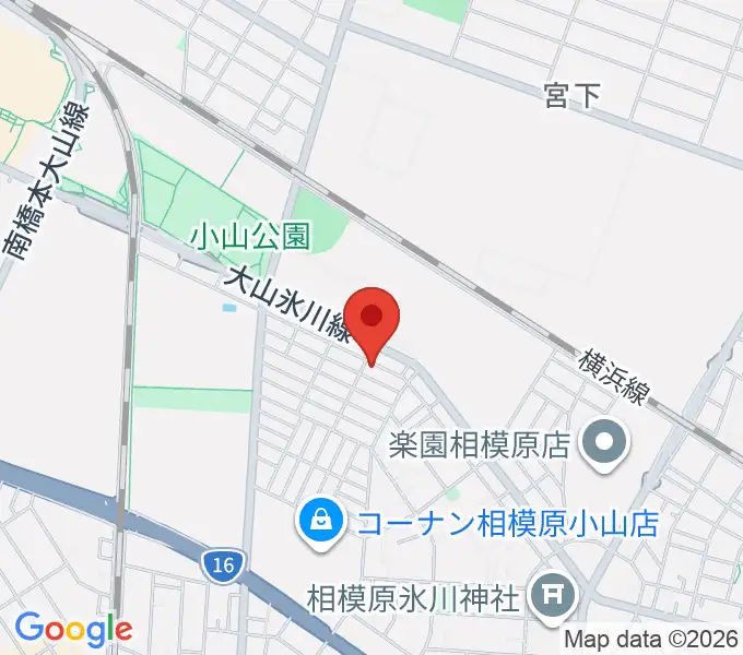 村田ピアノ音楽院の地図
