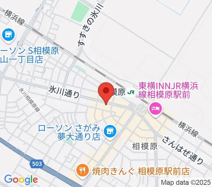 エッキミュージックサロンの地図