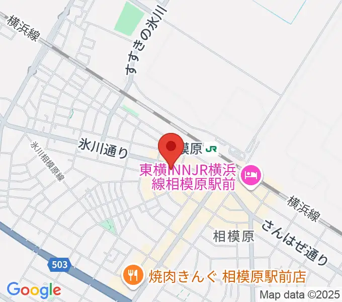 エッキミュージックサロンの地図