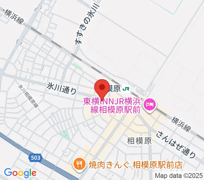 エッキミュージックサロンの地図