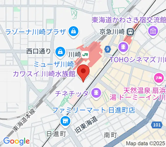 島村楽器 川崎ルフロン店の地図