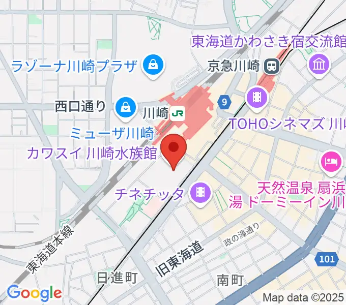 島村楽器 川崎ルフロン店の地図