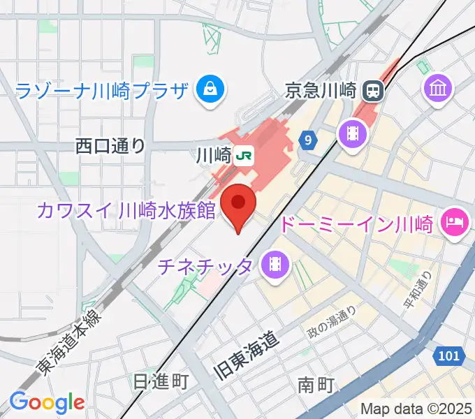 島村楽器 川崎ルフロン店の地図