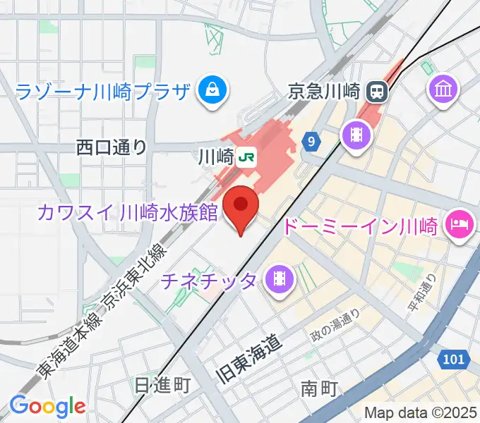 島村楽器 川崎ルフロン店の地図