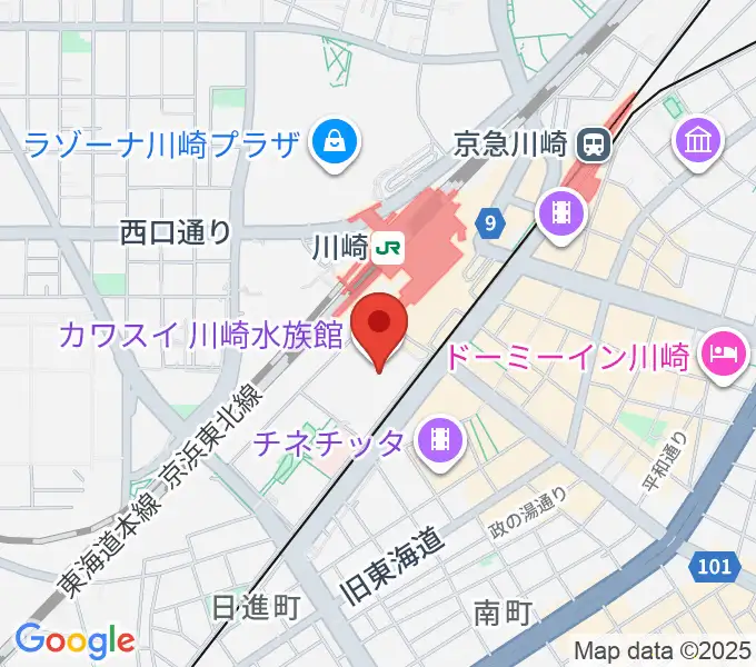 島村楽器 川崎ルフロン店の地図