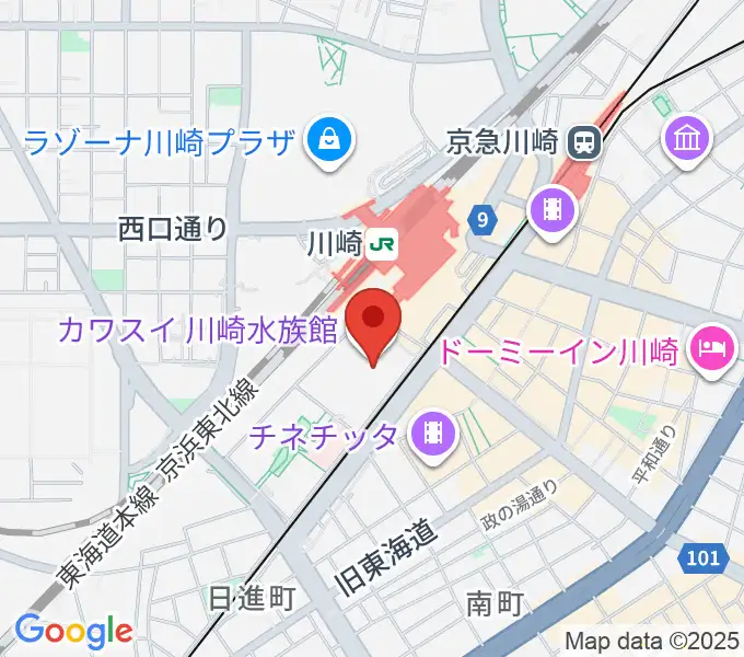 島村楽器 川崎ルフロン店の地図