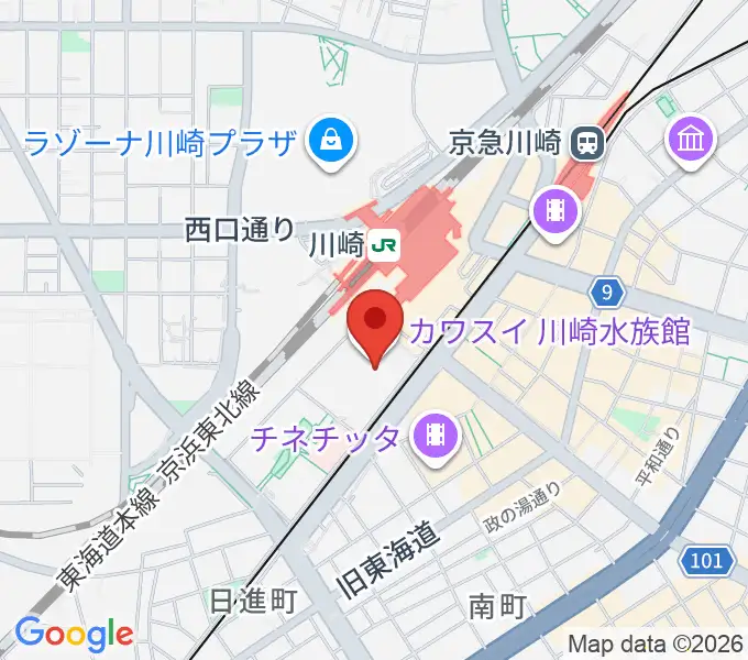 島村楽器 川崎ルフロン店の地図