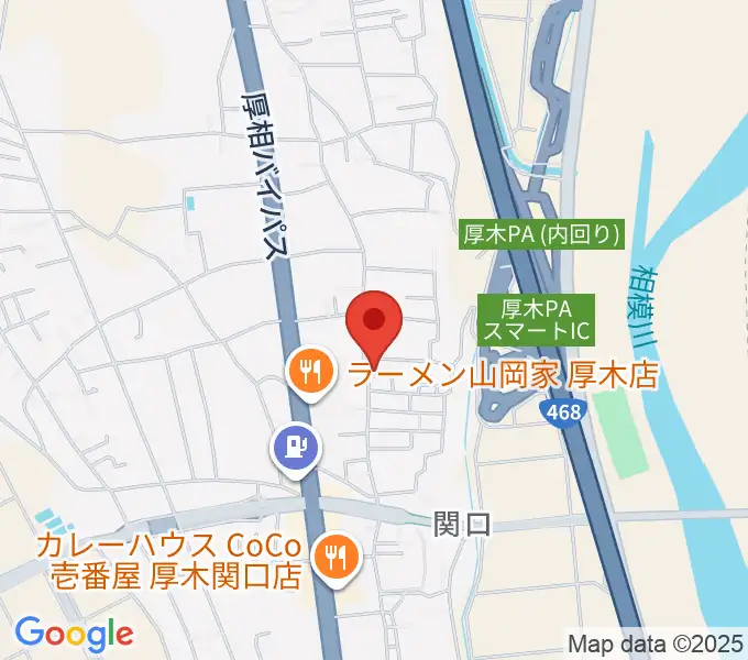 厚木のピアノ職人VIRA JAPANの地図