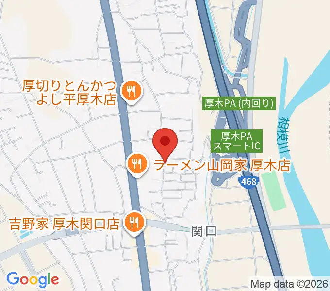 厚木のピアノ職人VIRA JAPANの地図