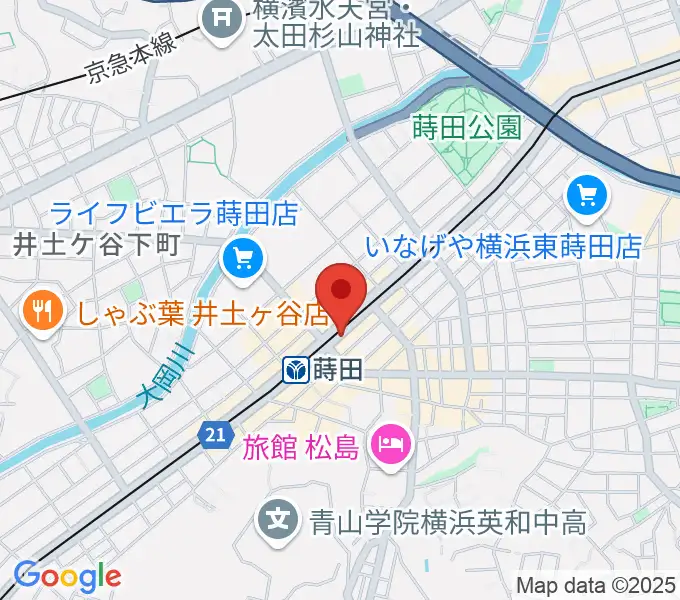 リトミック音楽教室リズムの森の地図